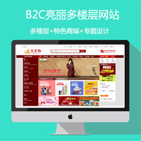 B2C商城网站亮丽版...